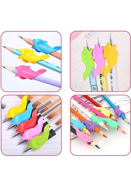 Rastgele-20 Adet Tarzı Çocuk Kalem Tutuş Silikon Bebek Öğrenme Yazma Aracı Düzeltme Cihazı Balık Kalem Tutuş Yazma Yardımı Kavrama Kırtasiye (Yurt Dışından) indirimleri