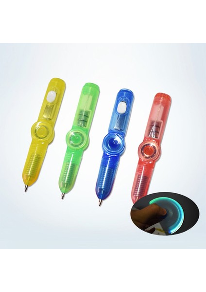 Rastgele Stil Ilginç Oyuncak Parmak Ucu Dönen Fidget Çubuğu Kalem LED Işıklı Fidget Kalem Ofis Dikkat Eksikliği Hiperaktivite Bozukluğu Edc Anti Kinetik Masa Oyuncağı (Yurt Dışından)