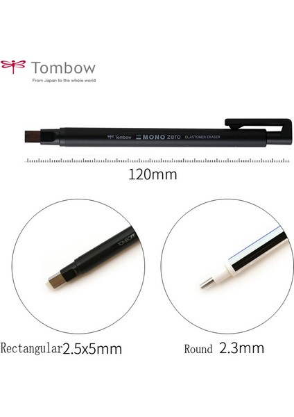 Gümüş Dikdörtgen Stili Tombow Mono Zero Silgi Düz Süper Ince Uçlu Kalem Tipi Profesyonel Yüksek Hassasiyetli Manga Vurgulama Silgisi (Yurt Dışından) modelleri