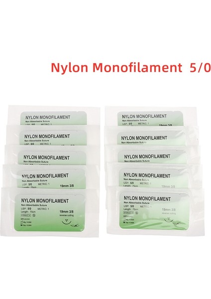 Koyu Gri Tarzı Tıbbi Iğne Dikiş Naylon Monofilament Iplik Dikiş Uygulama Kiti Eğitim Gösterileri Egzersizleri (Yurt Dışından)