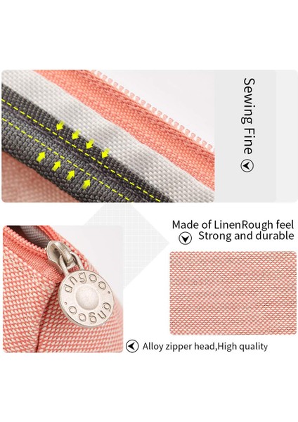 Koyu Mavi Stil Yeni Kalem Kutusu Taze Fırça Kalem Tutucu Pouool Malzemeleri Sevimli Kırtasiye Tuval Yüksek Kapasiteli Makyaj Kutusu Kızlar Için Hediye (Yurt Dışından) modelleri