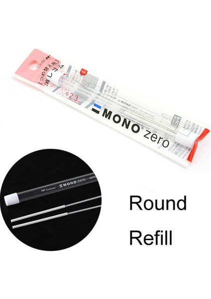 Yuvarlak Doldurma Stili Tombow Mono Zero Silgi Mekanik Silgi Titiz Vurgulama Dolumlu Kalem Şeklinde Kauçuk Basma Türü Okul Kırtasiye (Yurt Dışından)