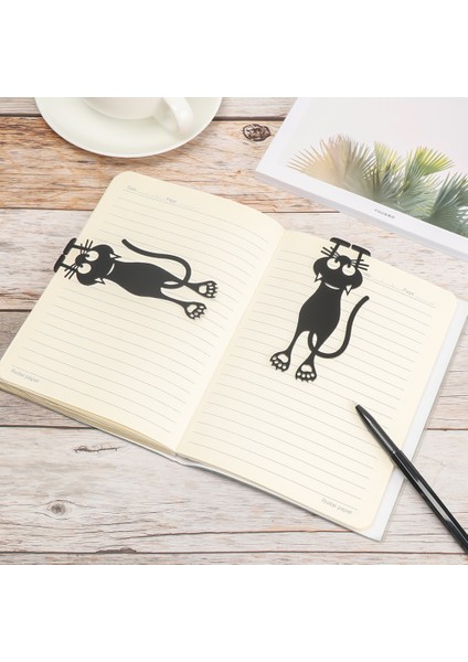 Timsah Tarzı 3D Stereo Siyah Kedi Yer Işareti Sevimli Çizgi Film Hayvan Kitap Ayracı Öğrenci Kırtasiye Hediye (Yurt Dışından) modelleri
