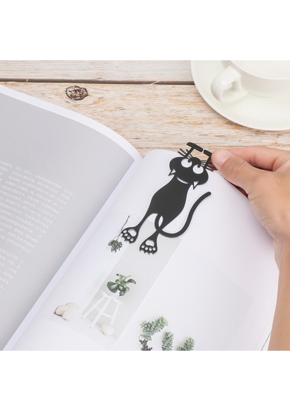 Timsah Tarzı 3D Stereo Siyah Kedi Yer Işareti Sevimli Çizgi Film Hayvan Kitap Ayracı Öğrenci Kırtasiye Hediye (Yurt Dışından) fırsatları