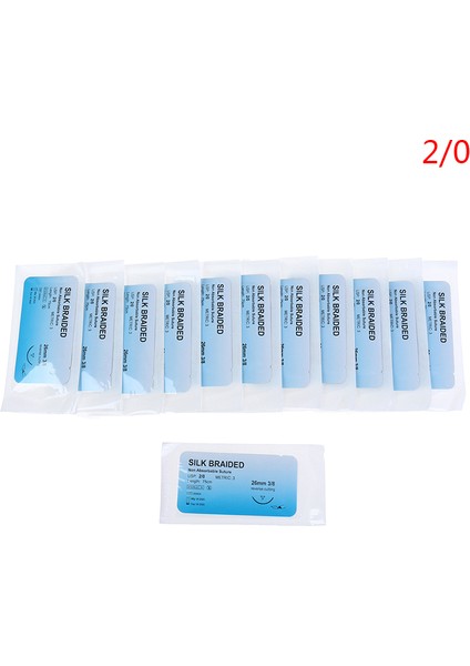 Ipek Örgülü Stil Tıbbi Iğne Dikiş Naylon Monofilament Iplik Dikiş Uygulama Kiti Eğitim Gösterileri Egzersizleri (Yurt Dışından)