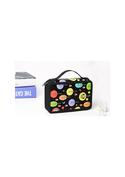 Bordo Tarzı Kawaii Malzemeli Baykuş Desenli Kalem Kutusu - Okul Kırtasiye Ürünü (Yurt Dışından)