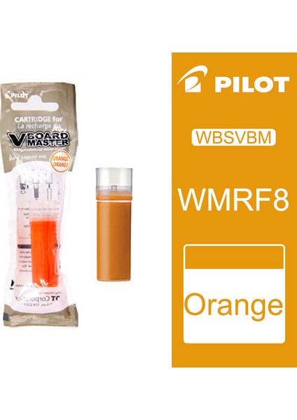 Turuncu Tarzı Pilot Mürekkep Kartuşlu Beyaz Tahta Kalemi Mürekkep Doldurma Okul Kırtasiye Ofis Yazma Malzemeleri Doldurulabilir Kalem Kalem Dolum Wbs-Vbm (Yurt Dışından)