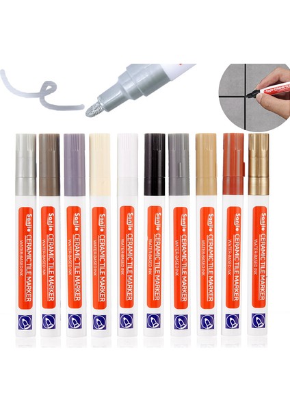 1 Adet-Altın Tarzı Banyo Duvar Zemin Derz Onarıcı Kalem - Su Geçirmez Beyaz Duvar Derz Kalemi (Yurt Dışından) fiyatları