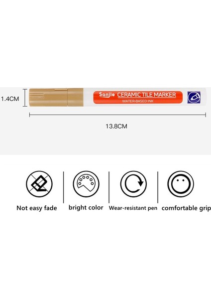 1 Adet-Altın Tarzı Banyo Duvar Zemin Derz Onarıcı Kalem - Su Geçirmez Beyaz Duvar Derz Kalemi (Yurt Dışından) fırsatları