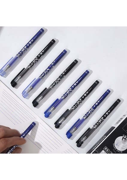 Siyah Mermi Ucu H Stili Silinebilir Kalem Yedek Ucu Seti Iğne Ucu Yıkanabilir Sap Silinebilir Tükenmez Kalem Okul Kalem Yazma Araçları (Yurt Dışından) fırsatları