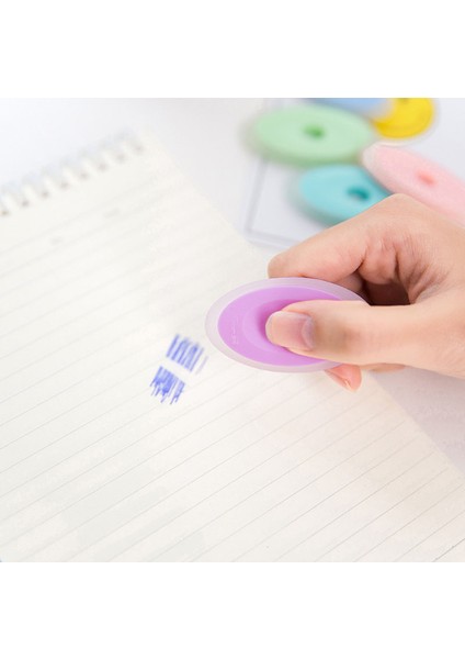 10 Adet Siyah Çubuk Stili Kawaii Mini Silgi ile Silinebilir Kalem Silgisi Sevimli Hediye Güzel Kırtasiye Ofis Okul Malzemesi (Yurt Dışından)