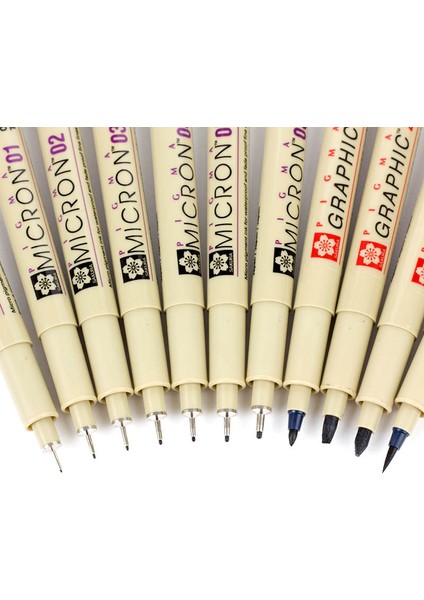 No.3 Tarzı 1 Adet Japon Sakura Marker Kalemler Yumuşak Fırça Çizim Kalem Lot Seçim Fırça Sanat Kalemler Kalemi (Yurt Dışından)