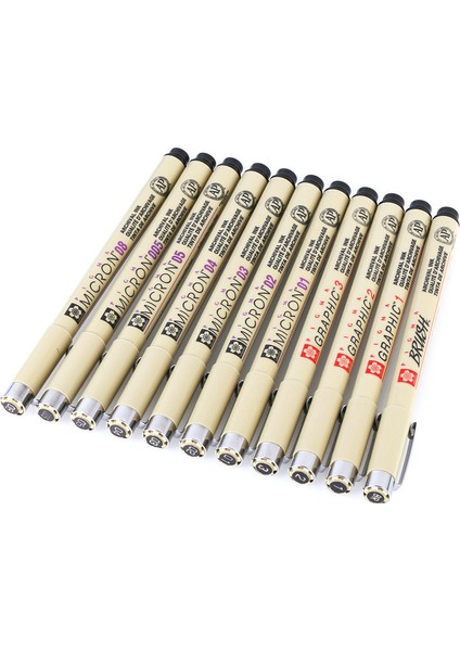 No.3 Tarzı 1 Adet Japon Sakura Marker Kalemler Yumuşak Fırça Çizim Kalem Lot Seçim Fırça Sanat Kalemler Kalemi (Yurt Dışından)