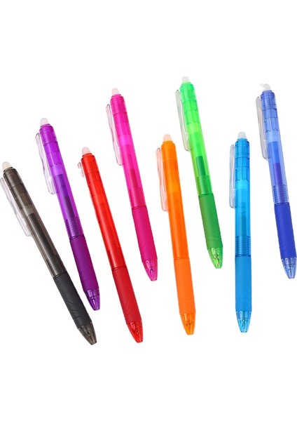 Green-1pens-3refills Stili 8 Renk Silinebilir Kalem Basın Tükenmez Kalem Seti Silinebilir Dolma Kalem Mavi Mürekkepli Ofis Malzemeleri (Yurt Dışından) modelleri