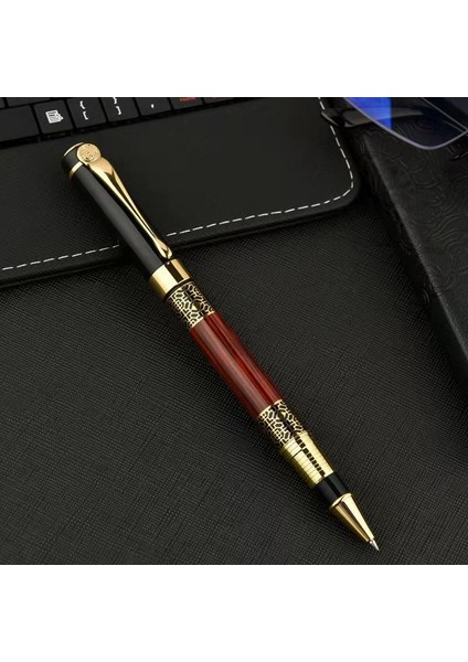 Açık Gri Tarzı Yüksek Kaliteli Tam Metal Rulo Uçlu Tükenmez Kalem Ofis Yönetici Iş Adamı Yazma Kalemi (Yurt Dışından)