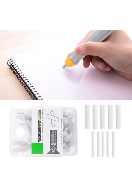50 Adet Silgi Stili Elektrikli Silgi Yedek Çizim Silme Kauçuk Okul Kırtasiye Ürünleri Kullanımı Satış - (Yurt Dışından) indirimleri