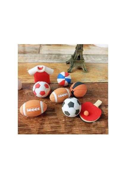 Futbol Ramdom Tarzı 2 Adet Kawaii Çizgi Film Spor Silgisi Kauçuk Futbol Basketbol Zeytin Şekilli Silgi Öğrenci Küçük Hediye Ss (Yurt Dışından) fiyatları