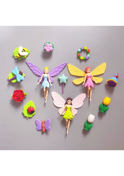 Yeşil Peri Tarzı Çocuklar Için Yaratıcı Sevimli Silgiler Kawaii Çiçek Peri Modeli Okul Malzemeleri Karikatür Minimalist Aksesuarlar (Yurt Dışından)