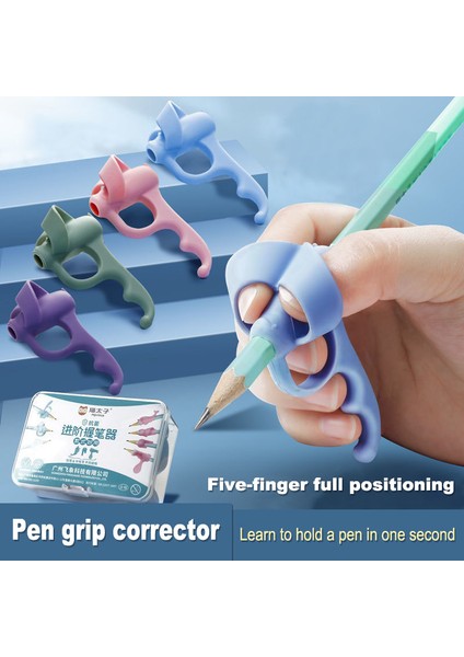 M3040D-PEMBE-6PCS Tarzı Professio Kalem Tutma Kalem Tutucu Yumuşak Silika Jel (Yurt Dışından)