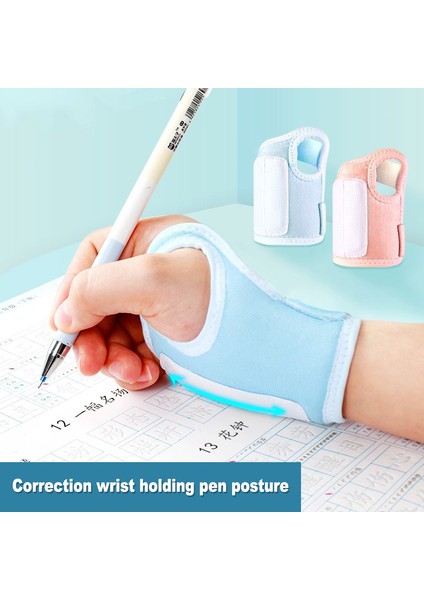 M8061-MAVI-S Stili Anti-Kancalı Bilek Düzeltici Kalem Tutuş Düzeltici Ilkokul Çocukları Başlangıç Yazma Düzeltici Kol Bilek Eldiveni (Yurt Dışından) modelleri