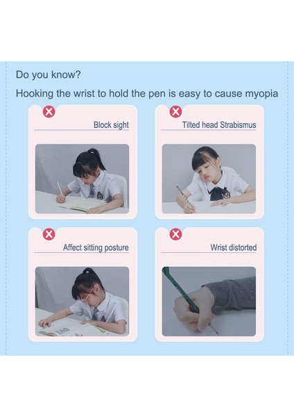 M8061-MAVI-S Stili Anti-Kancalı Bilek Düzeltici Kalem Tutuş Düzeltici Ilkokul Çocukları Başlangıç Yazma Düzeltici Kol Bilek Eldiveni (Yurt Dışından) fırsatları