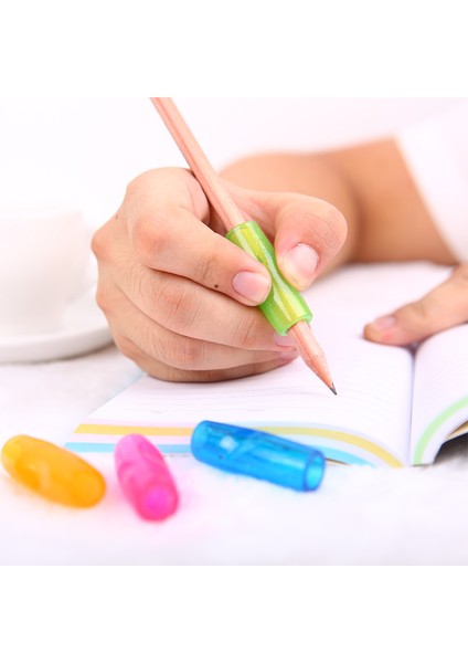 2 Paket 8 Adet Stil 2 Paket Kalem Tutucu Yardımcı Yumuşak Güvenli Silikon Jel Tutma Aparatı Doğru Duruş Çocuklar Öğrenci Kaymaz Üst Kapak Okul Ev 0507 (Yurt Dışından)