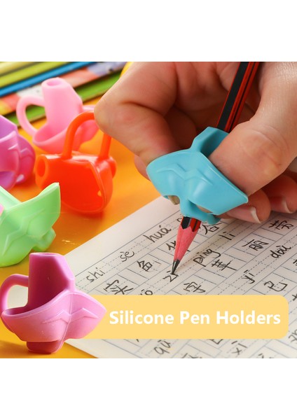 Kızlar Tarzı Çocuklar Için Üç Parmaklı Silikon Kalem Tutucu Eğitim Ekipmanı Yazma Düzeltme Öğrenciler Için (Yurt Dışından) fiyatları