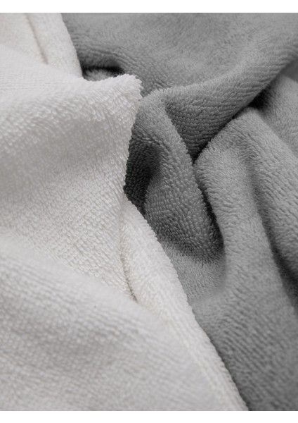 Elissa Aile Bornoz Seti Gri-Beyaz fırsatları