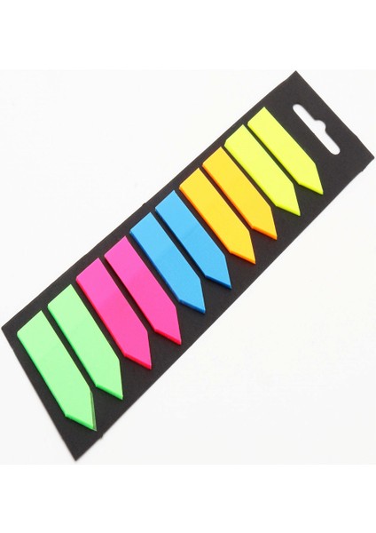 Bir Stil Floresan Renkli Not Defteri Kendinden Yapışkanlı Notlar Yer Işareti Işaretçi Memo Sticker Kağıt Okul Ofis Malzemeleri (Yurt Dışından)