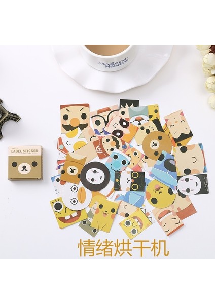 No.7 Tarzı Küçük Karikatür Kağıt Sticker Dekorasyon Çıkartma Dıy Albüm Scrapbooking Mühür Sticker Kawaii Kırtasiye Hediye Malzeme (Yurt Dışından) fiyatları