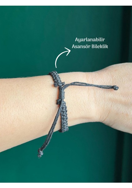 Makrome Ip Örgülü Nazar Boncuklu Bileklik Asansör Detay Her Bedene Uyumlu Bileklik fiyatları