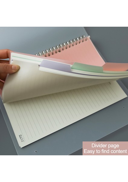 Siyah Stil A4 Günlük A5 B5 A4 Şeffaf Halkalı Defter Defter Iç Çekirdek Kapak Not Defteri Günlük Planlayıcı Ofis Kırtasiye Malzemeleri (Yurt Dışından)