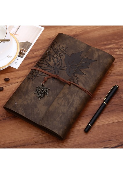Kahverengi Tarzı A5 Seyahatçiler Için Vintage Defter Pu Deri Boş Kraft Günlük Not Defteri Dergi Defteri Kırtasiye Okul Ofis Malzemeleri A7A6A5 (Yurt Dışından)