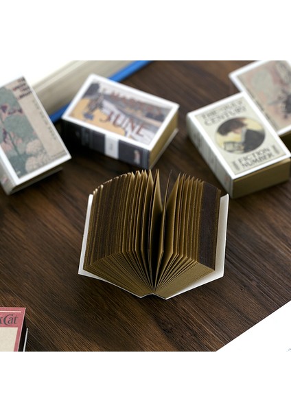 Mini Not Defteri Yaratıcı Kibrit Kutusu Retro Defter Yırtılabilir Yapışkan Notlar Sevimli Kırtasiye Defteri Ofis Okul Malzemeleri (Yurt Dışından)