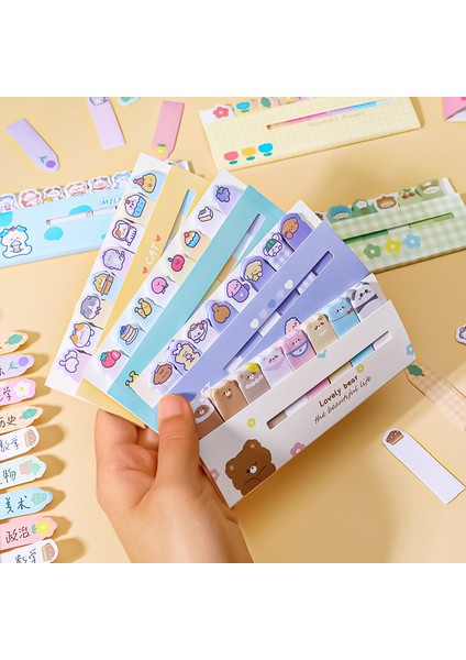 No.8 Stili Sevimli Memo Pad Ayraç Çilek Tavşanlı Notlar Yapışkan Indeksli Defter Okul Malzemeleri Kağıt Etiketler (Yurt Dışından)