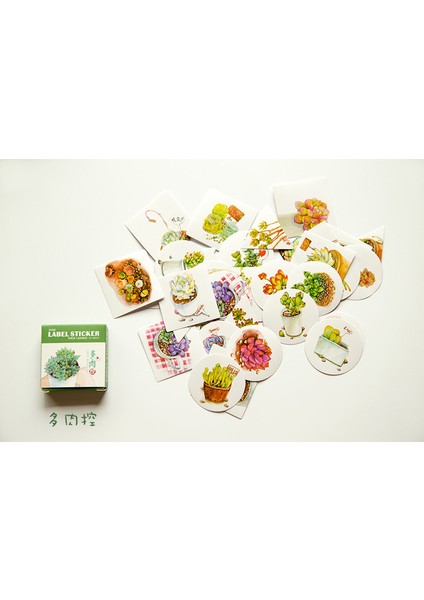 No.7 Tarzı Kutu Paket Süs Etiket Seti Günlük Albüm Etiket Sticker Dıy Kırtasiye Etiketleri Escolar Papelaria (Yurt Dışından)