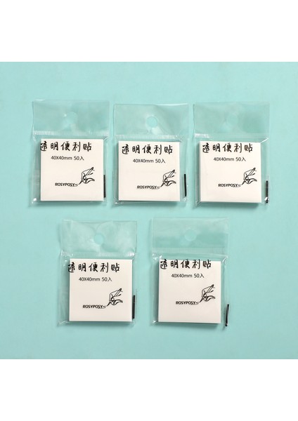 4cm Set Stili 50 Yaprak Kawaii Ins Tarzı Serisi Şeffaf Yapışkan Not Basit Süper Yapışkan Yazı Memo Pad Dekorasyon Okul Ofis Malzemeleri (Yurt Dışından)