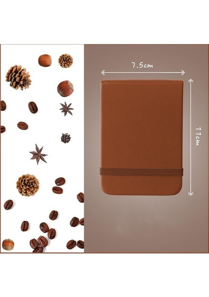 Kumral Tarzı 96 Sayfa A7 Mini Cep Meyve Renkli Defter Günlük Haftalık Aylık Planlayıcı Çalışma Hatırlatıcı Not Defteri Ajanda Kırtasiye (Yurt Dışından)