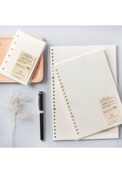 Kapak Stili ile Beyaz B5 26DELIKLER A5 B5 20 Delikli Defter Dolumu 60 Sayfa Spiral Bağlı Kağıt Içinde Indeks Nokta Izgaralı Boş Connell Kırtasiye (Yurt Dışından)