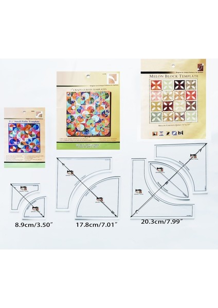3.5 Inç Takım Elbise Tarzı El Yapımı Dikiş Desenleri Için Şeffaf Akrilik Quilting Şablonlar Kalıplar Patchwork Nakış El Sanatları Dıy Aracı (Yurt Dışından) modelleri