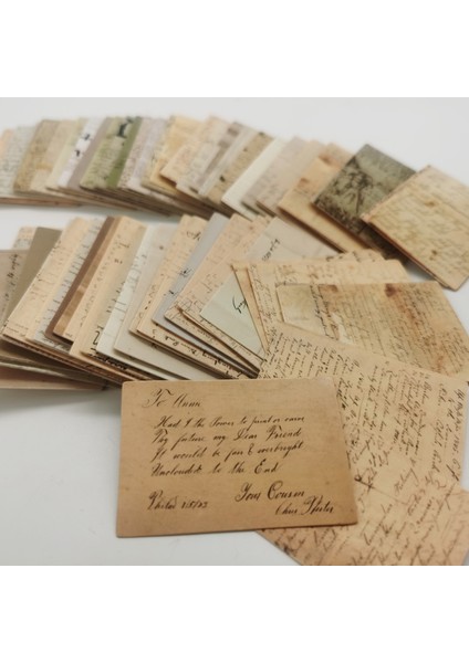 No.1 Tarzı Vintage El Yazısı Mektup Malzemesi Kağıt Çift Taraflı Baskı Retro Not Defterleri Notlar Için Scrapbooking Günlükler Dıy (Yurt Dışından)