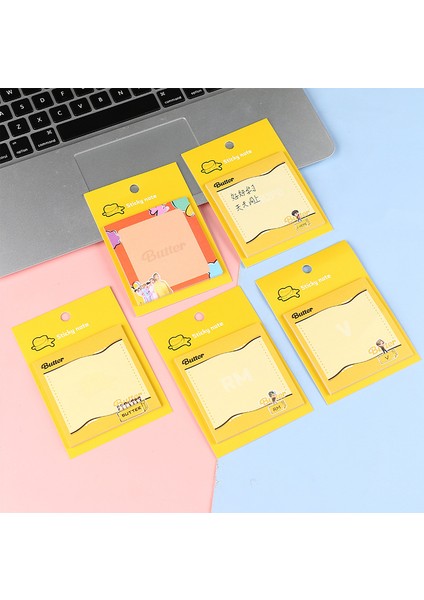 Suga Stili Kpop Butter Bangtan Boys Kağıt Not Defteri Paketi Yapışkan Notlar Sevimli Koreli Grup Ofis Malzemeleri (Yurt Dışından) indirimleri