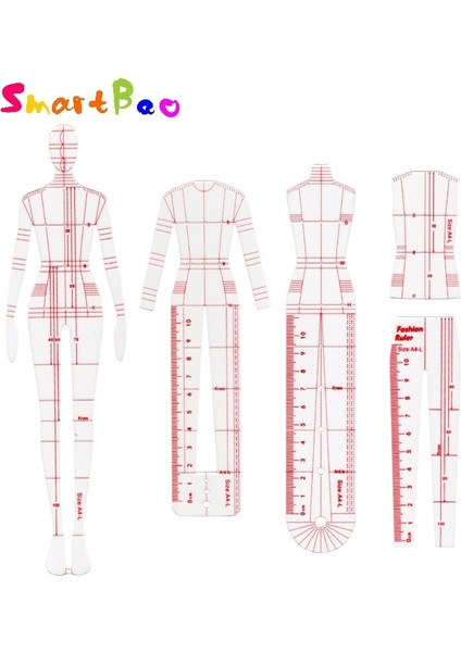 Küçük 20CM Tarzı Kıyafet Tasarım Stil Çizim Şablonu Cetvel Model Moda Cetveli Okul Estetik Dikiş Yama Cetveli Mükemmel Cool Çizgiler (Yurt Dışından) fiyatları