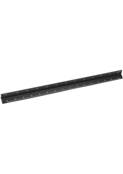 Küçük Ölçekli Stil 30CM Üçgen Mimarlık Ölçek Cetveli Alüminyum Ölçek Cetveli Çizim Için (Yurt Dışından)