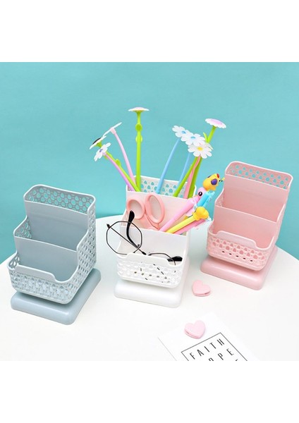Pk Stili Yeni Yaratıcı Hasır Plastik Kalemlik Çok Fonksiyonlu Oyuk Masaüstü Ofis Kırtasiye Kovası Kalem Kutusu Evrensel (Yurt Dışından) fiyatları