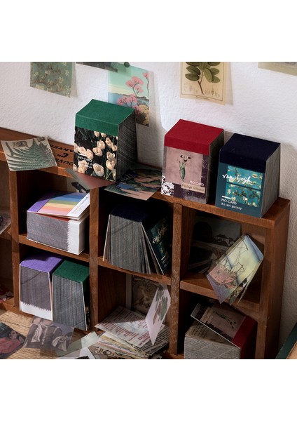 No.3 Tarzı Eski Tarz Kağıt Kart Memo Pad Dekoratif Kırtasiye Scrapbooking Dıy Günlük Albüm Etiket Retro Malzeme (Yurt Dışından) fırsatları