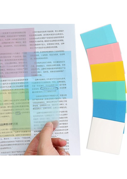 7.6x7.6cm 6 Renk Stili Su Geçirmez Pet Şeffaf Yapışkan Notlar Memo Pad Seti Etiketler Günlük Yapılacaklar Listesi Not Kağıdı Öğrenci Ofis Kırtasiye Için (Yurt Dışından) fırsatları