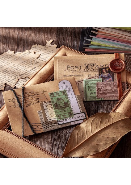 G Tarzı Retro Ortaçağ Bilet Gişesi Malzeme Kitap Vintage Damga Faturalar Mesaj Not Dekoratif Kağıt Not Defteri Kırtasiye Ofis Malzemeleri (Yurt Dışından) indirimleri