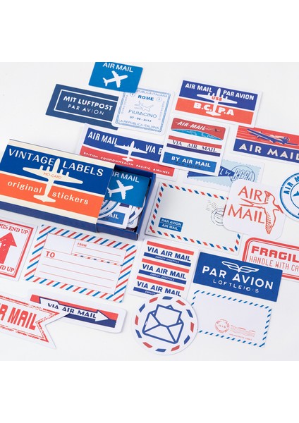 C Stili Junk Journal Deko Ofis Okul Malzemeleri Yaratıcı Kırtasiye Not Kağıtları Için Vintage Memo Kutulu Etiketler (Yurt Dışından)