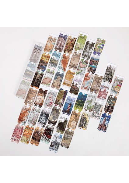 E Stili Dimeets Bill Pavilion Serisi Not Defteri Dekoratif El Sanatları Arka Plan Kağıdı Dıy Scrapbooking Günlüğü Albüm Günlük Etiketleri (Yurt Dışından)